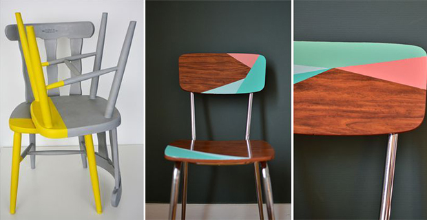 Pattern sulle sedie in legno per rinnovarle